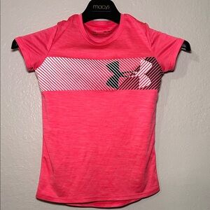 Under Armour Pink Striped Tee